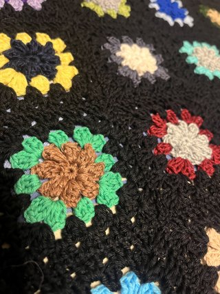 Copriletto fantasia fatto a mano