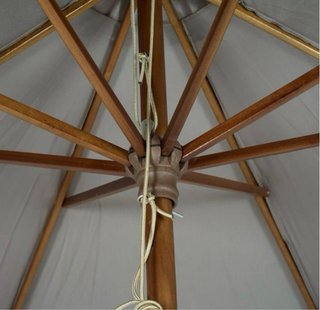 Sombrilla BELAVI 300 cm Beige/Marrón