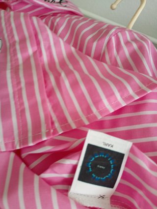 Camisa Karl Lagerfeld Rayas Rosas Gato S