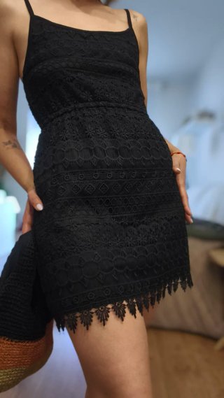 Vestido Negro H&M Talla S