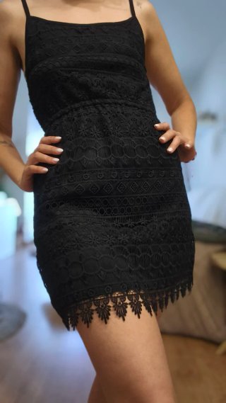 Vestido Negro H&M Talla S