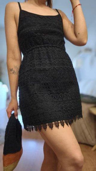 Vestido Negro H&M Talla S