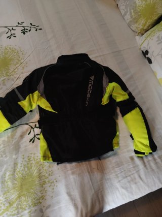 Chaqueta Moto Niño Modeka Negra/Amarilla
