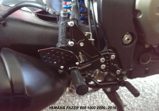 Estriberas retrasadas YAMAHA FAZER 800 1000 2006