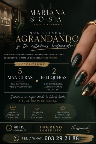 Busco Manicurista, ingreso inmediato