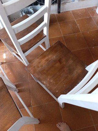 4 sillas de madera para restaurar
