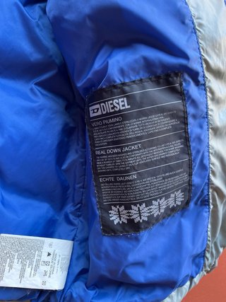 Giubbotto uomo blu e verde