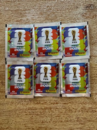 6 sobres + Mbappé + 37 cromos Panini MUNDIAL 2026