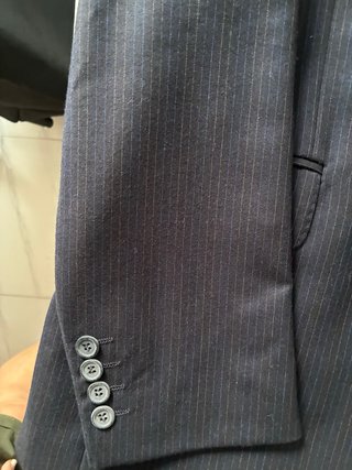 Traje diplomático elegante rayas