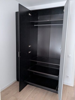 Armario PAX Ikea 150cm Madera Oscura