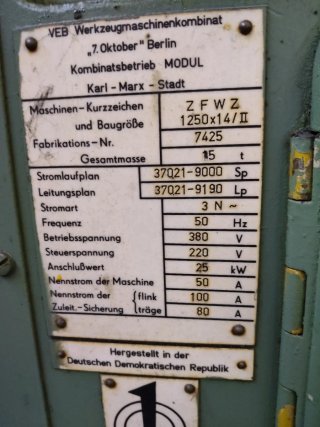 Talladora de engranajes MODUL WMW