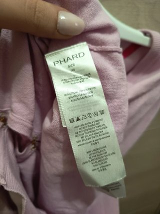 Cardigan Phard rosa con fiocchi taglia XS
