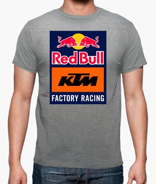 Camiseta KTM Factory Racing Red Bull Gris
