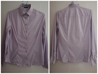 2 Camisas Massimo Dutti (Azul y Lila)