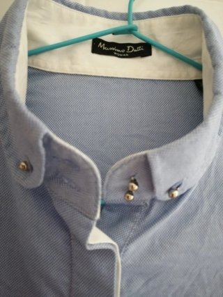 2 Camisas Massimo Dutti (Azul y Lila)
