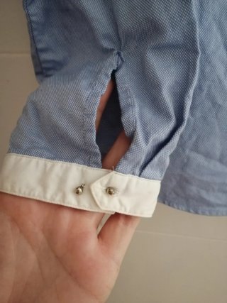 2 Camisas Massimo Dutti (Azul y Lila)