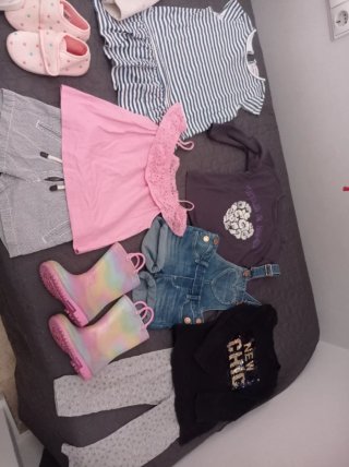 Lote 12 prendas ropa y zapatos infantil