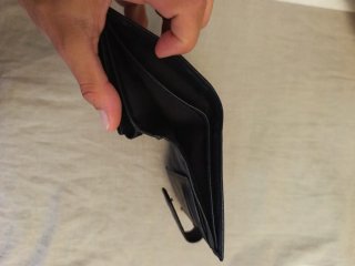 Cartera de cuero negra