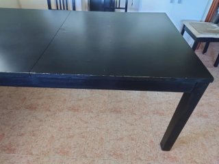 Mesa comedor Ikea BJURSTA madera oscura