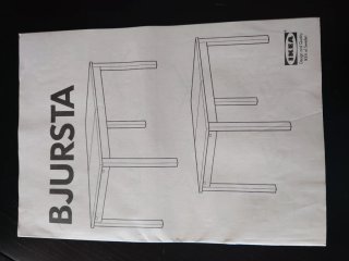 Mesa comedor Ikea BJURSTA madera oscura
