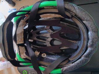 Casco de bici infantil GES verde y blanco