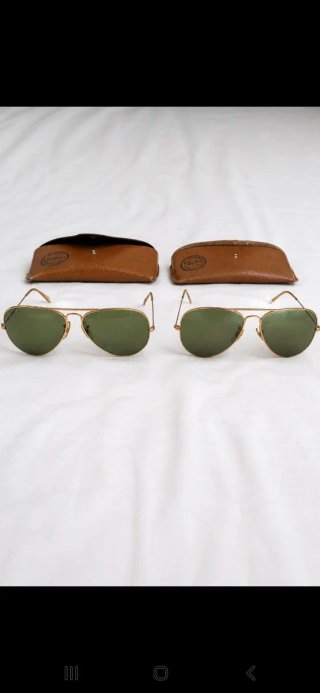 Pack 2 Gafas Ray-Ban Aviador Vintage Marrón