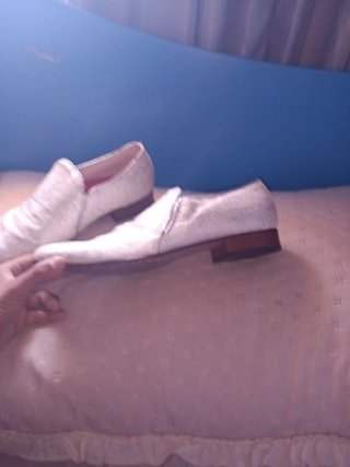 Scarpe eleganti argentate da uomo