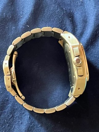 Reloj Cartier Cronógrafo Negro y Plateado