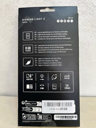 SPC Dickens Light 2 - Ebook con pantalla iluminada
