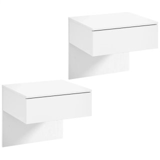 Juego 2 Mesitas Noche Flotantes Cajón