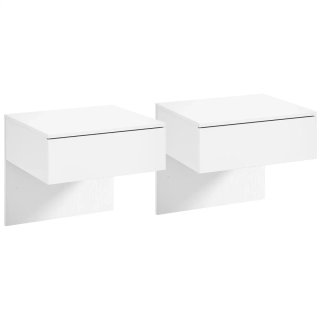 Juego 2 Mesitas Noche Flotantes Cajón
