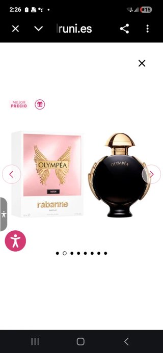 Paco Rabanne Olympea Parfum Negro Dorado