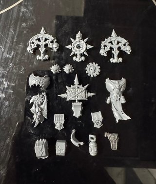 Legionaries Chaos Marines Warhammer 40k Banners