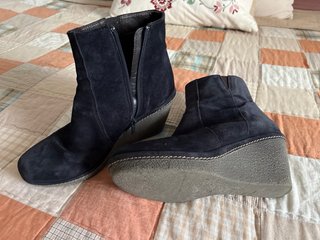 Botines ante azul marino T.39 super calentitas
