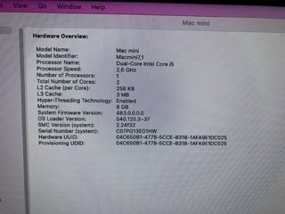 Mac mini 2014 8GB RAM 500GB + 512GB SSD
