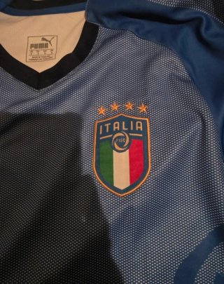 Camiseta Italia Manga Larga Puma Talla S