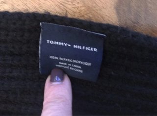 Sciarpa Tommy Hilfiger Nera Unisex