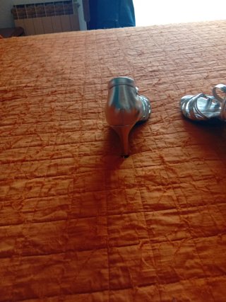 Zapatos de vestir y baile plateados