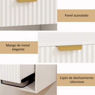 Juego 2 Mesitas Noche Flotantes Cajón