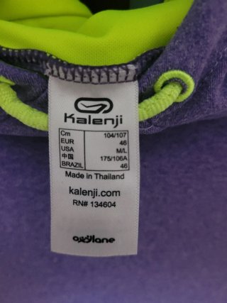 Sudadera Kalenji Morada y Verde
