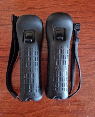 2 controller Wii Motion neri e accessori