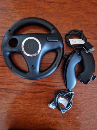 2 controller Wii Motion neri e accessori