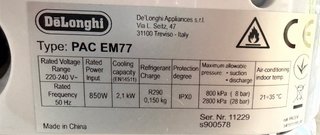 Pingüino Delonghi PAC EM77