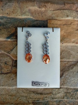 Pendientes Plata 1ª Ley Naranja
