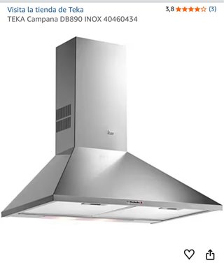 Campana extractora Teka DB890 INOX 90x50