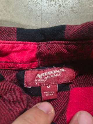 Arizona Jean Co Camicia Flanella Rosso Nero