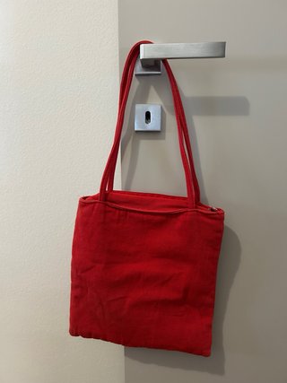 Borsa Hello Kitty rossa in tessuto