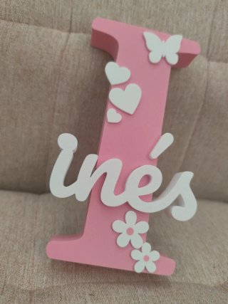 Letras grandes 3D personalizadas con tu nombre