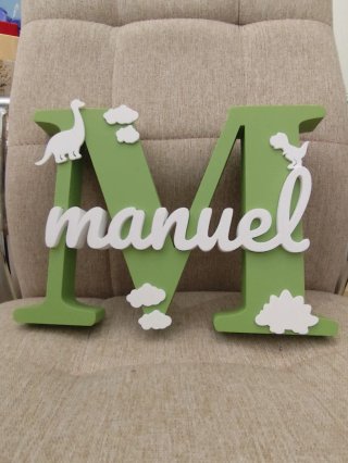 Letras grandes 3D personalizadas con tu nombre