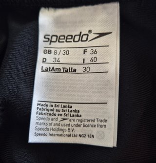 Bañador Speedo Negro Talla S